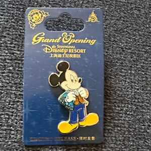 Disney Shanghai Resort Mickey Mouse Grand Opening Pin